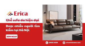 Ghế sofa da hiện đại được nhiều người tìm kiếm tại Hà Nội