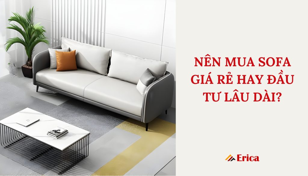 Nên mua sofa giá rẻ hay đầu tư lâu dài