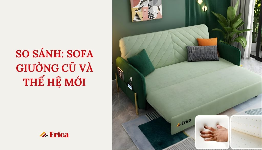 So sánh sofa giường với sofa truyền thống