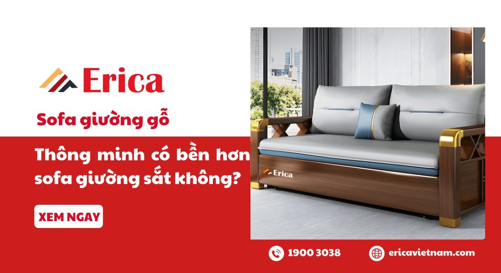 Sofa giường gỗ thông minh có bền hơn sofa giường sắt không?