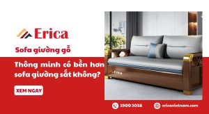 Sofa giường gỗ thông minh có bền hơn sofa giường sắt không?