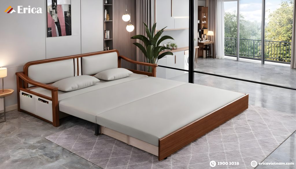 Trường hợp cần ưu tiên sofa giường gỗ