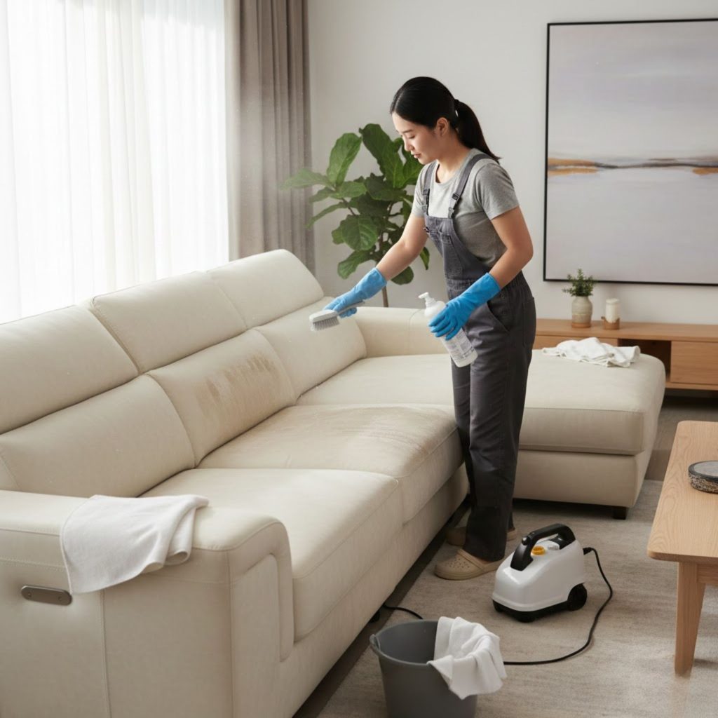 vệ sinh sofa da