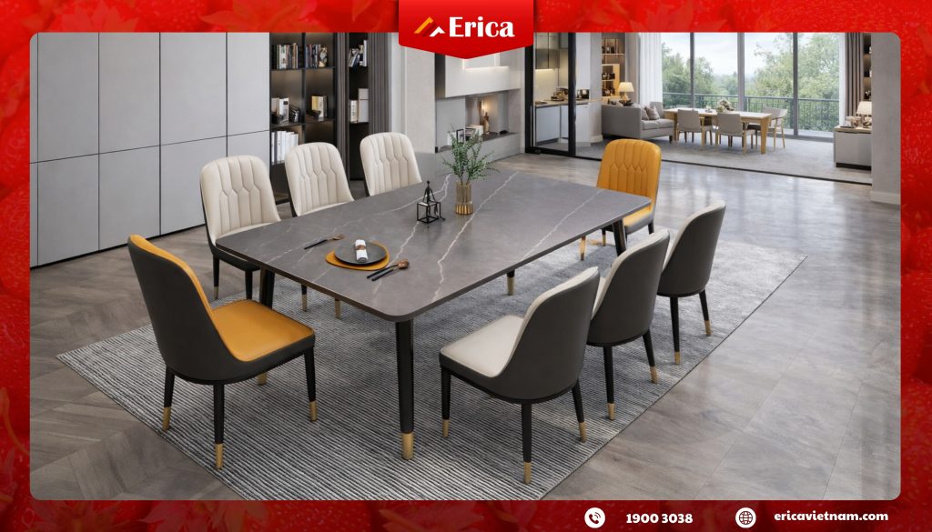 Vì sao bàn ăn 6 ghế được ưa chuộng?