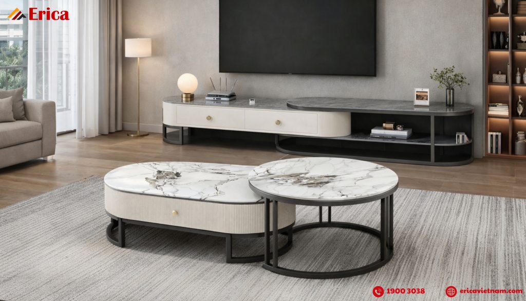 Vì sao bàn trà sofa lại quan trong phòng khách?