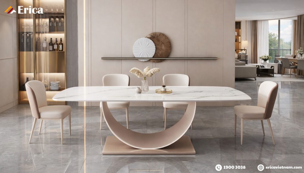 Vì sao chất liệu mặt bàn ăn lại quan trọng?