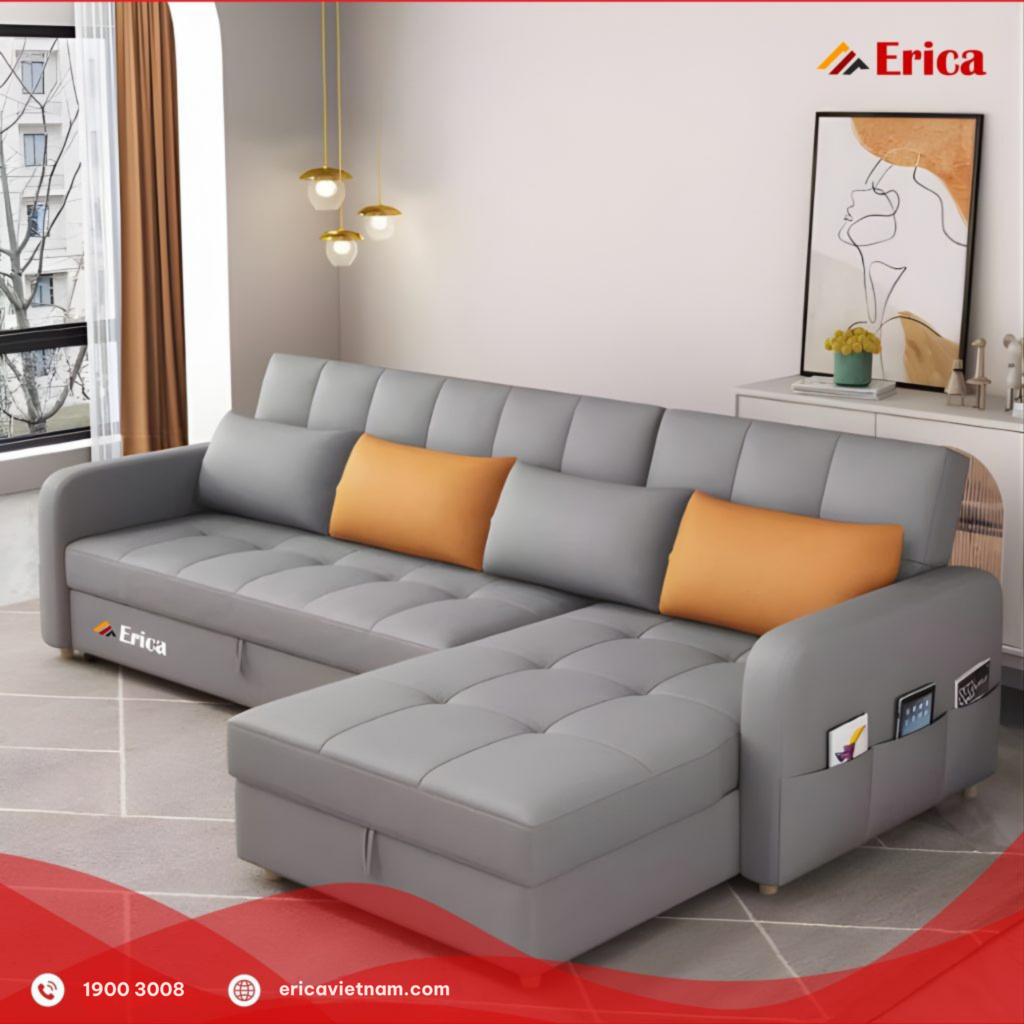 Mẫu ghế sofa giường cao cấp Erica LX1