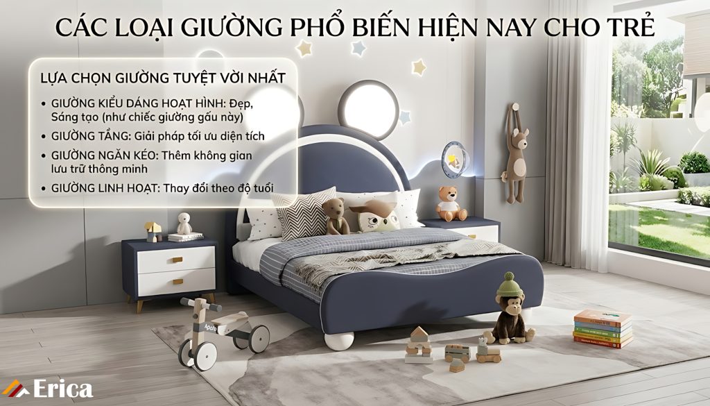 Các loại giường phổ biến hiện nay cho giới trẻ