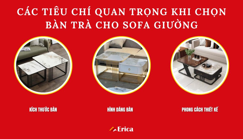 Các tiêu chí quan trọng khi chọn bàn trà