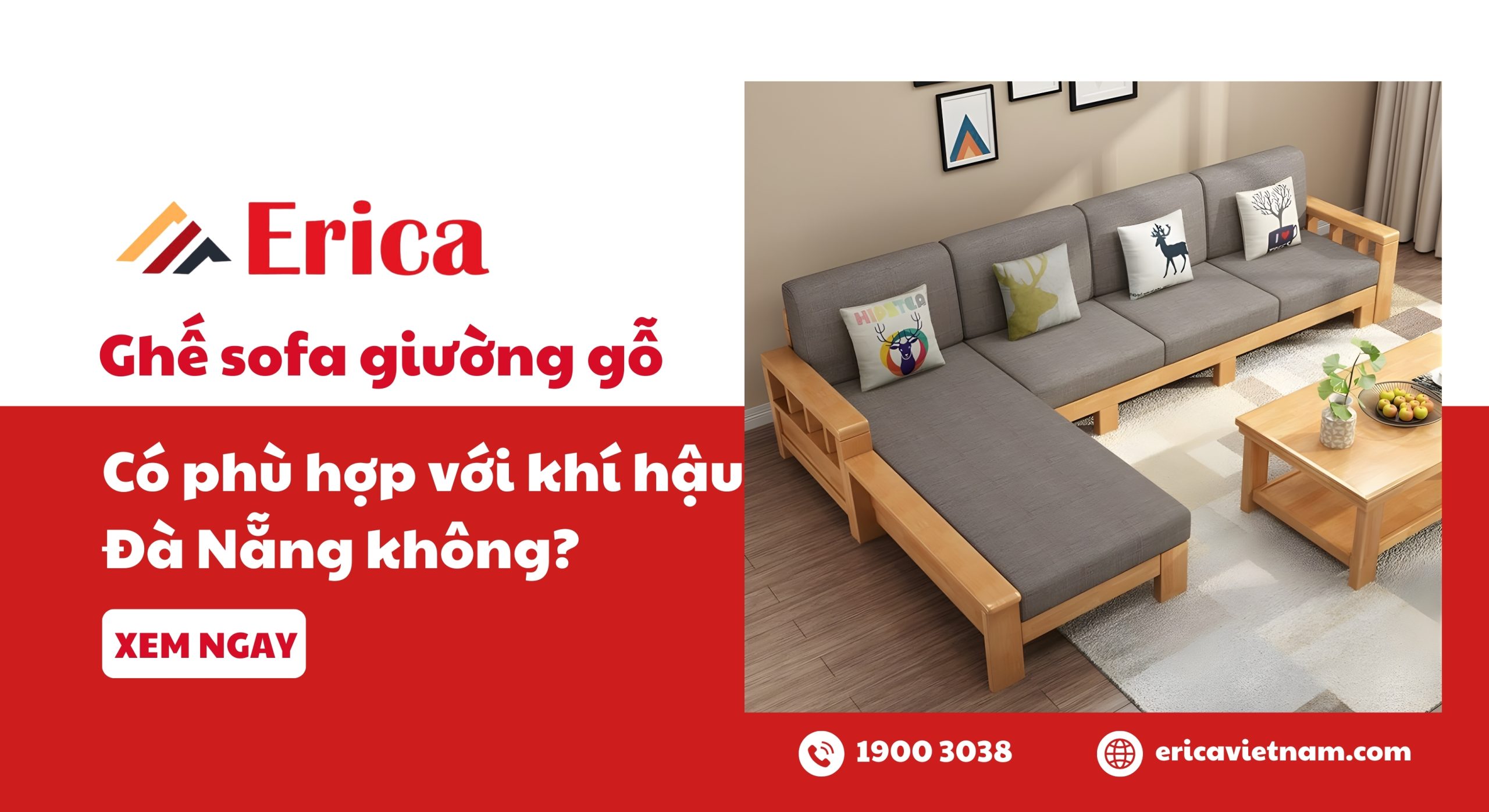 Ghế sofa giường gỗ có phù hợp với khí hậu Đà Nẵng không?