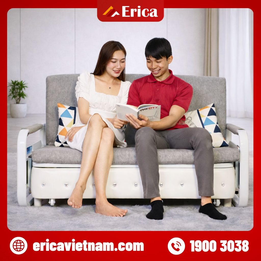 sofa giường bọc nỉ