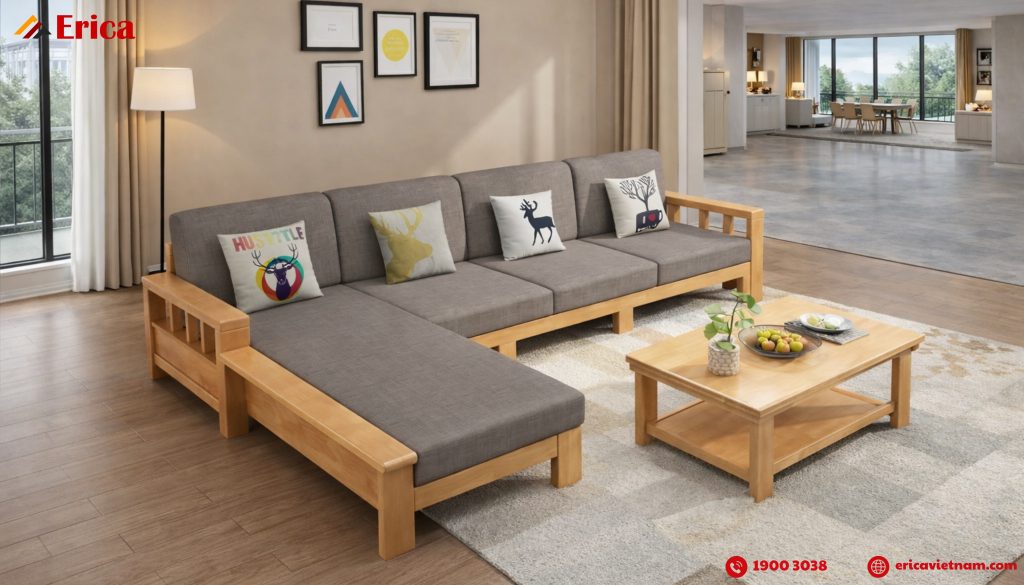 Sofa gỗ có đẹp và snag trọng không?