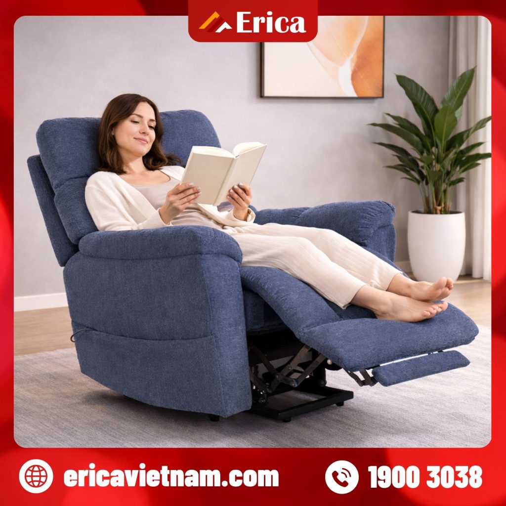 sofa thư giãn chỉnh điện erica 