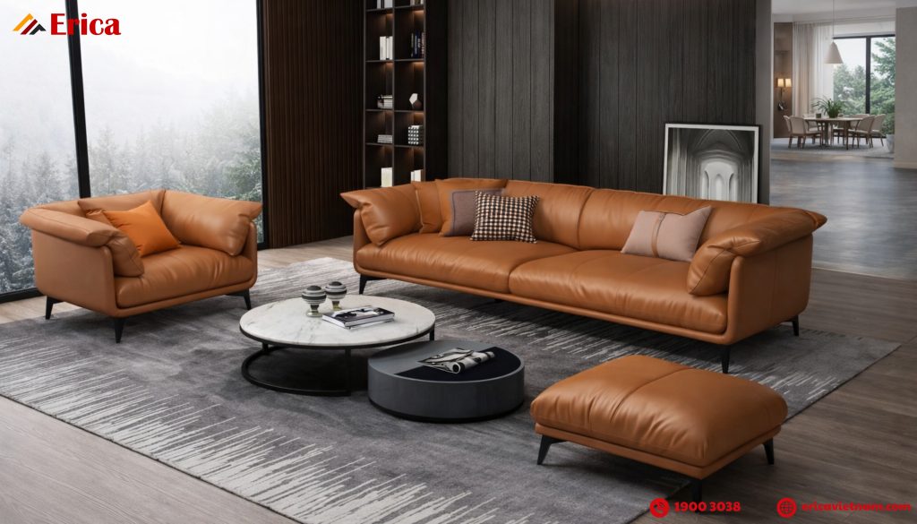Vì sao ghế sofa trở thành trung tâm của phòng khách?