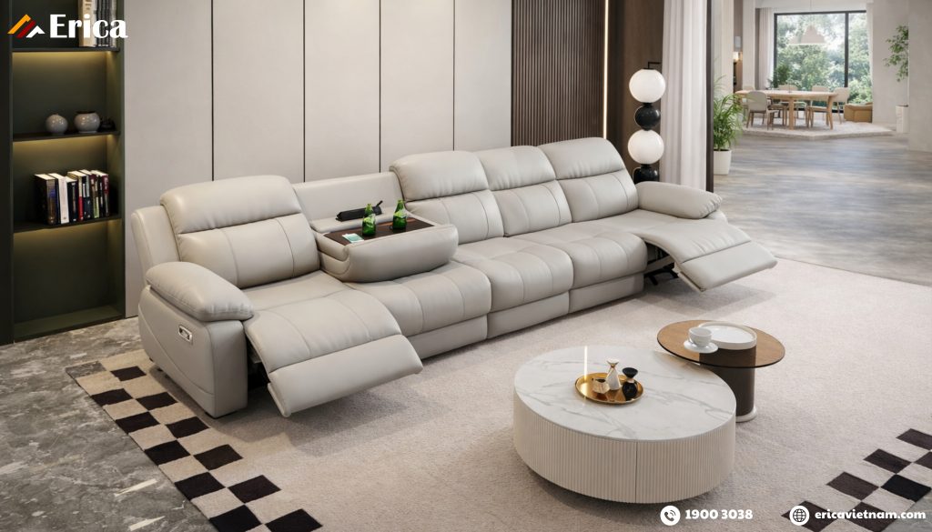 Vì sao nhiều gai đình lựa chọn sofa thư giãn chỉnh điện?
