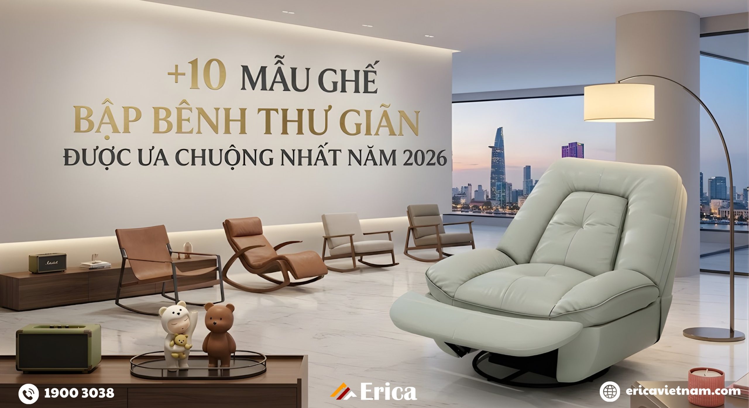 10 Mẫu ghế bập bênh thư giãn được ưa chuộng nhất năm 2026