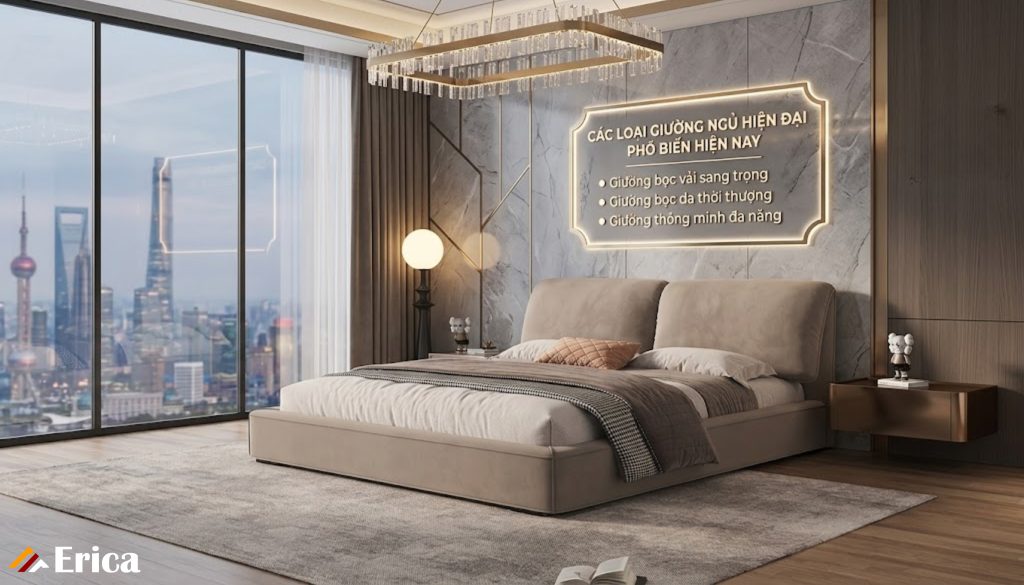 Các loại giường ngủ hiện đại phổ biến