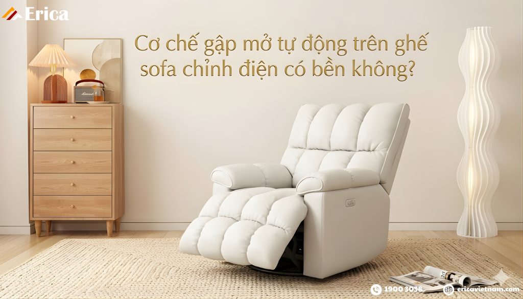 Cơ chế gập mở tự động trên ghế sofa chỉnh điện có bền không?
