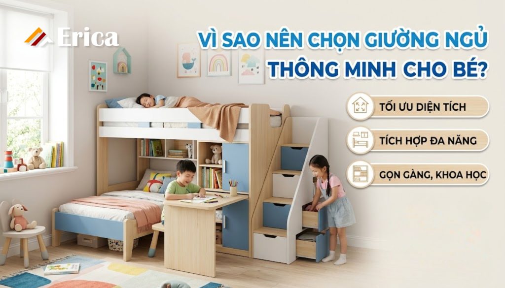 giường ngủ cho bé thông minh
