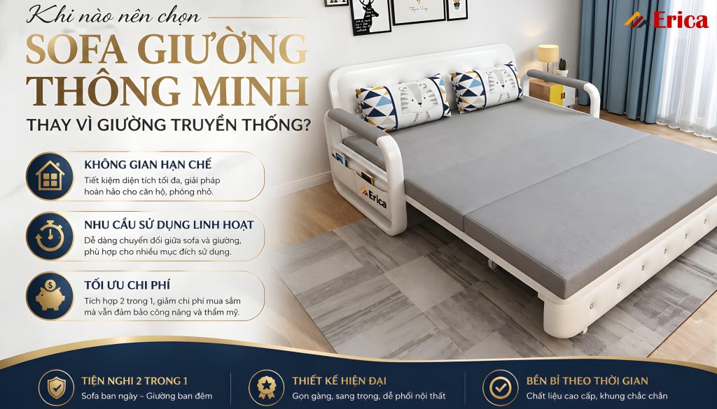 Khi nào nên chọn sofa thay vì sofa thường?