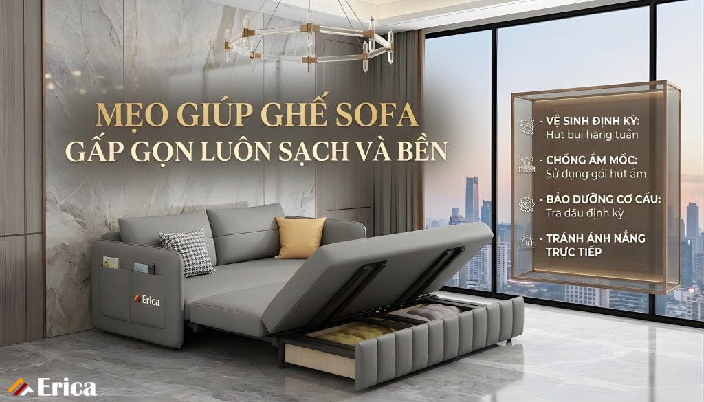 Mẹo giúp sofa sạch và bền