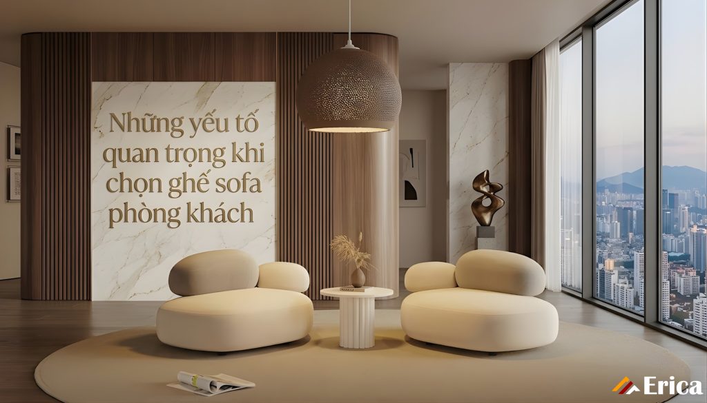 Những yếu tố quan trọng khi chọn sofa phòng khách