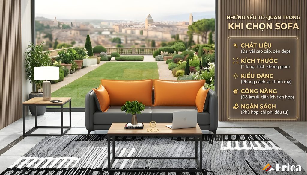 Những yếu tố quan trọng khi chọn bộ ghế sofa