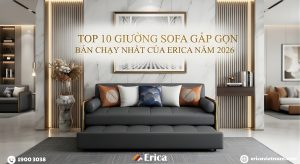 Top 10 giường sofa gấp gọn bán chạy nhất của Erica năm 2026