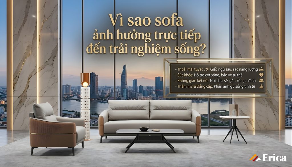 Vì sao sofa ảnh hưởng trực tiếp đến trải nghiệm sống?