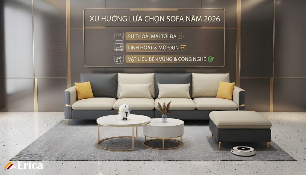 Xu hướng lựa chọn sofa năm 2026