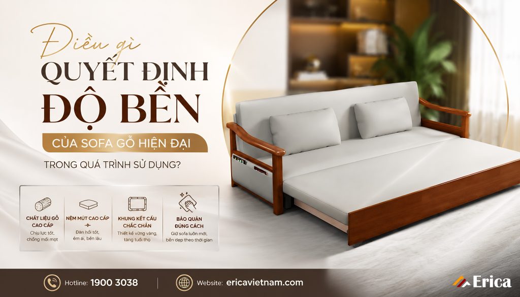 Điều gì quyết định độ bền của sofa gỗ?