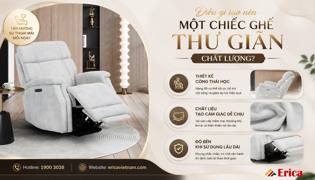 Điều gì tạo nên chiếc ghế thư giãn