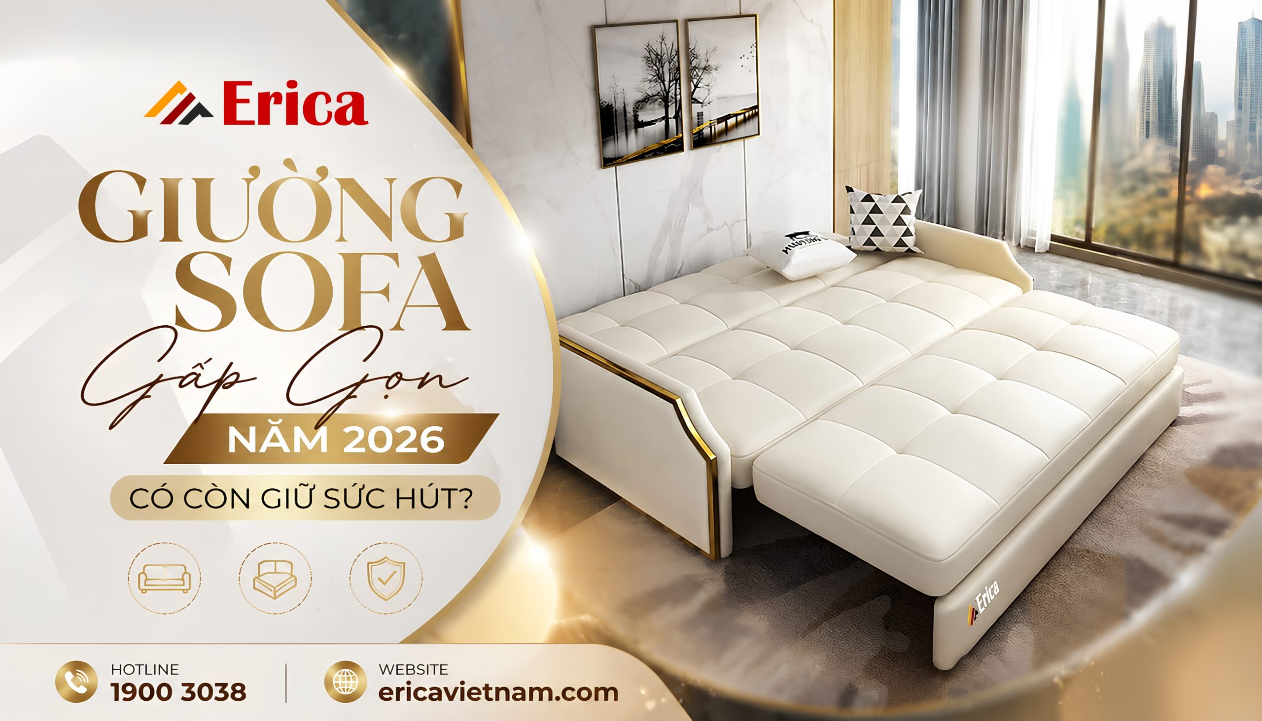 Giường sofa gấp gọn năm 2026 có còn giữ sức hút