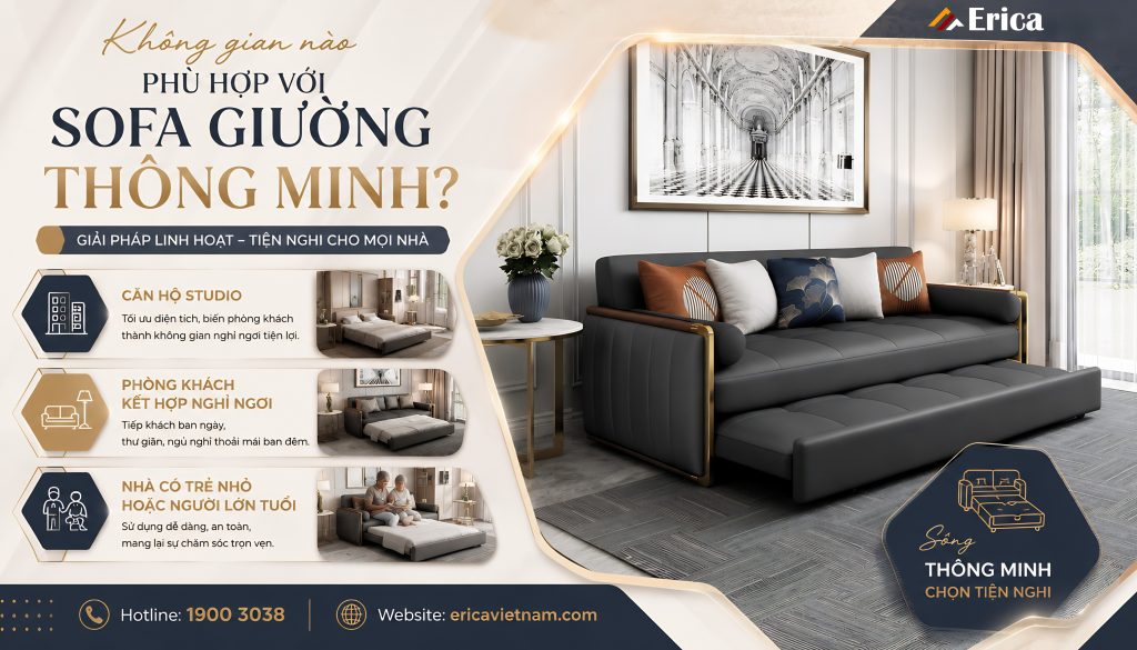 Không gian nào phù hợp với sofa