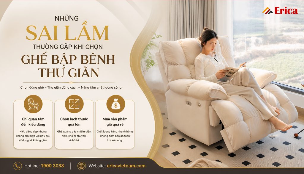 Những sai lầm thường gặp khi mua ghế