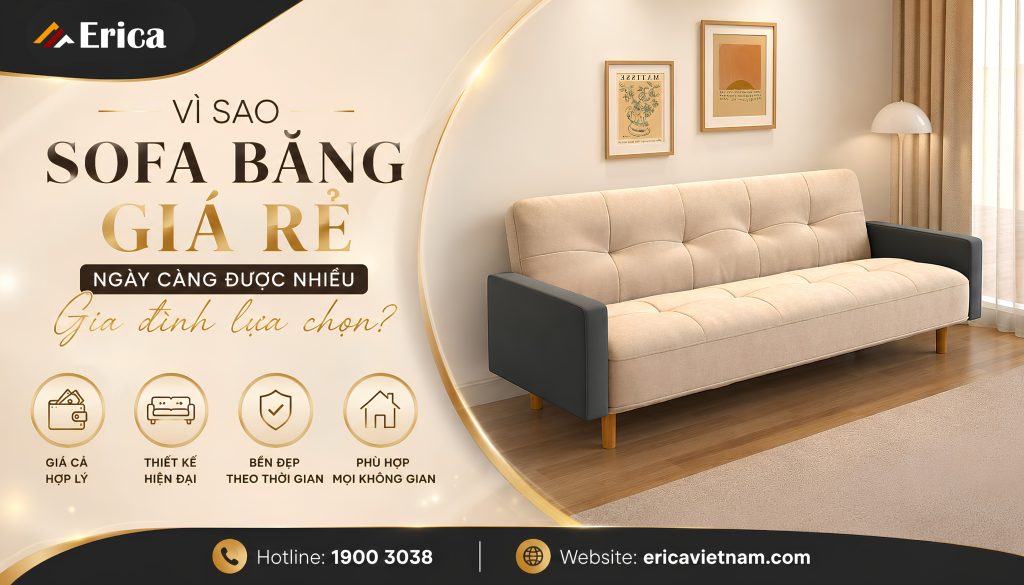 Vì sao sofa băng giá rẻ ngày càng được nhiều gia đình lựa chọn?