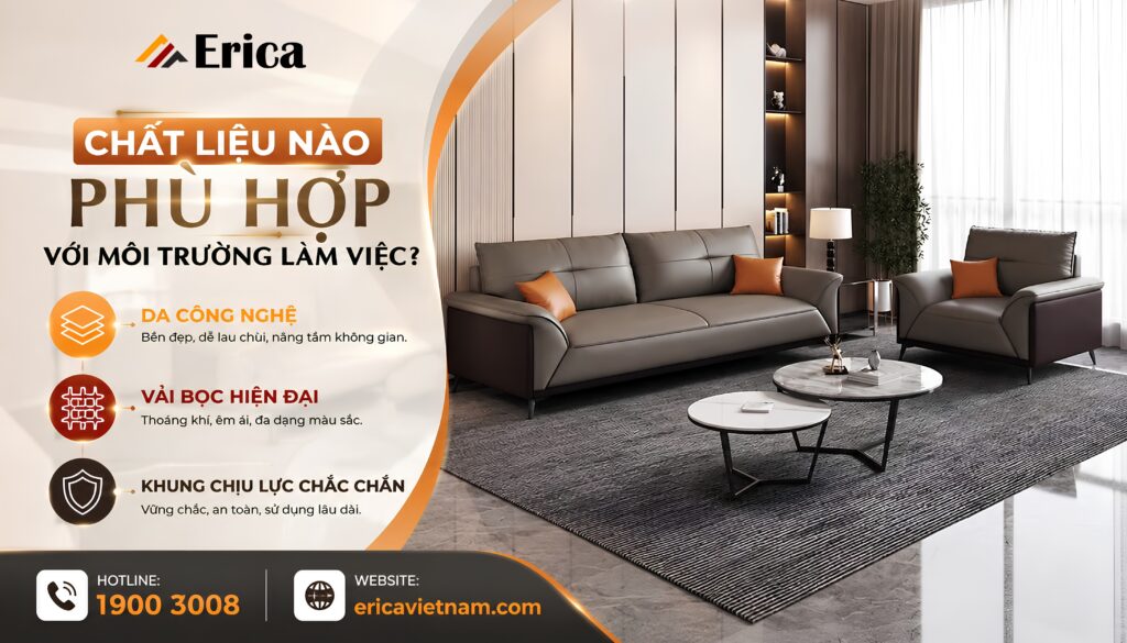 Chất liệu nào phù hợp với môi trường làm việc