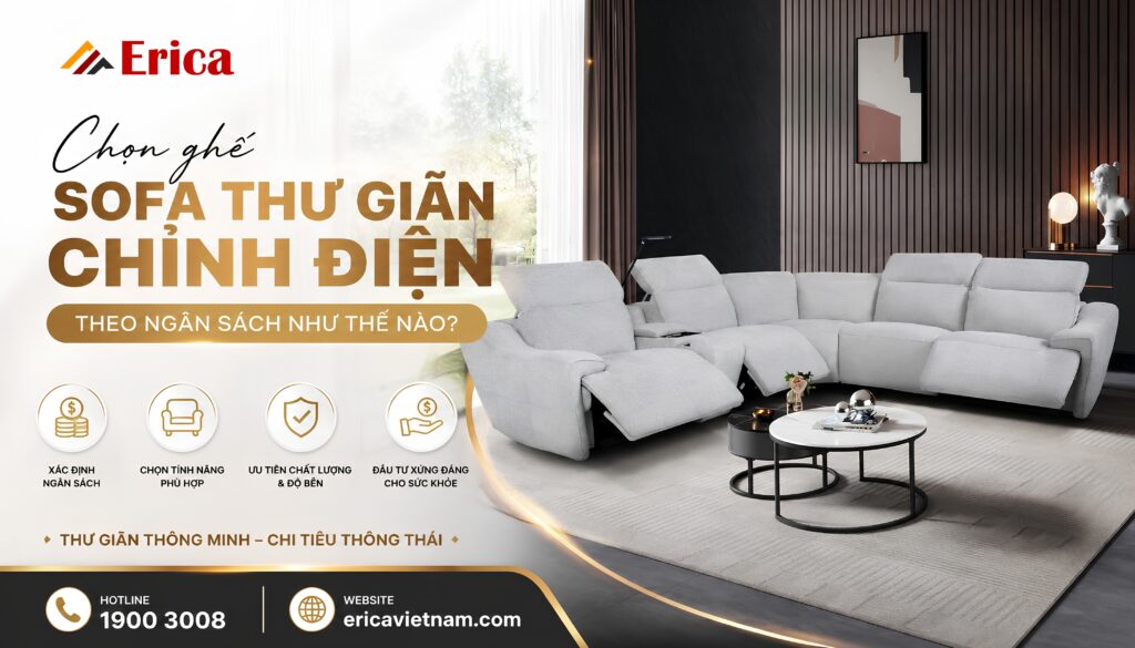 Chọn ghế sofa theo ngân sách