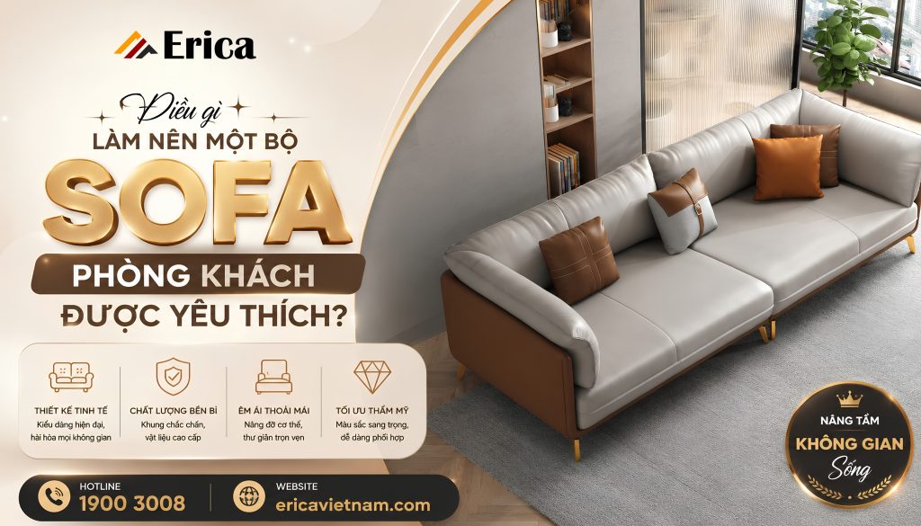 Điều gì tạo nên một bộ sofa phòng khách được yêu thích?