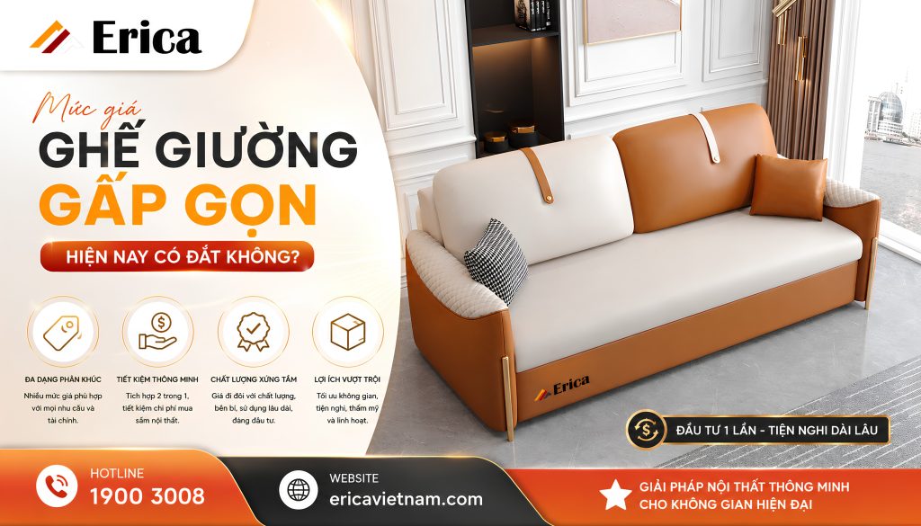 Mức giá ghế giường gấp gọn hiện nay có đắt không