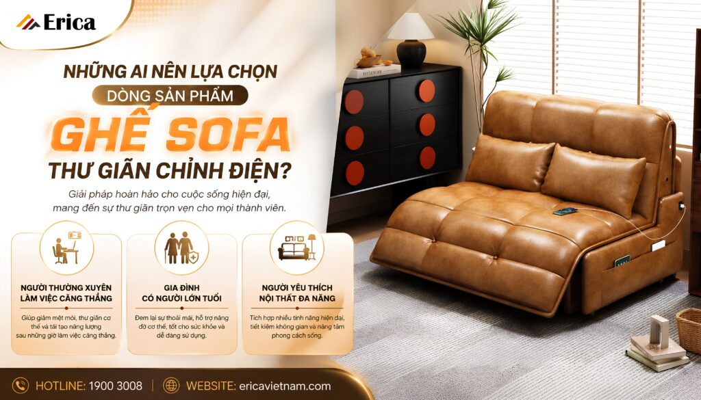 Những ai nên lựa chọn dòng ghế sofa chỉnh điện