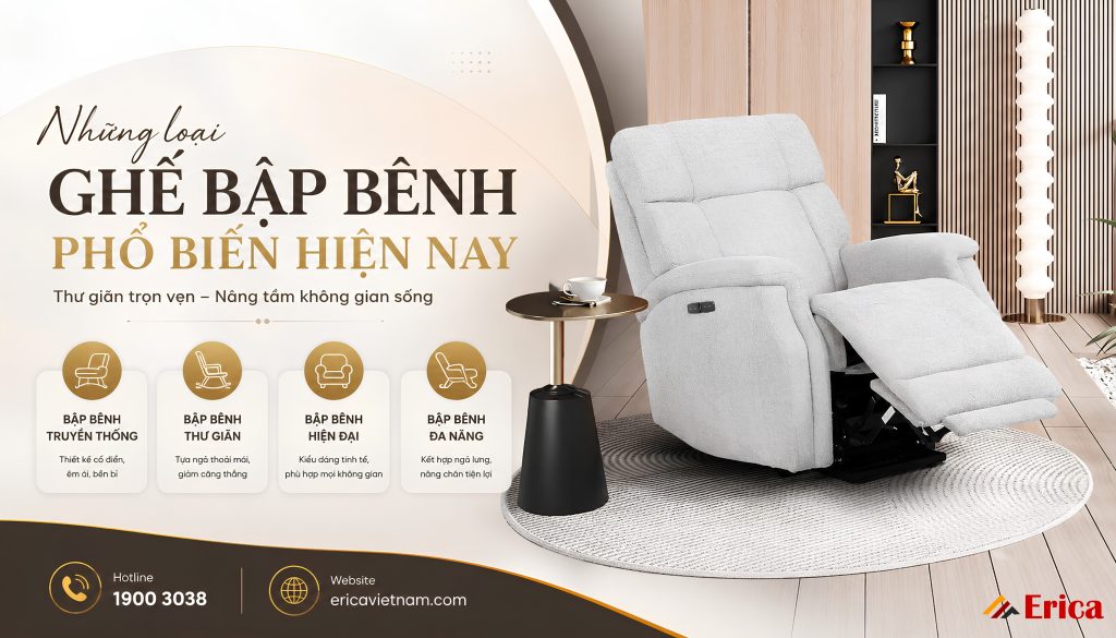 Những loại ghế bập bênh phổ biến hiện nay
