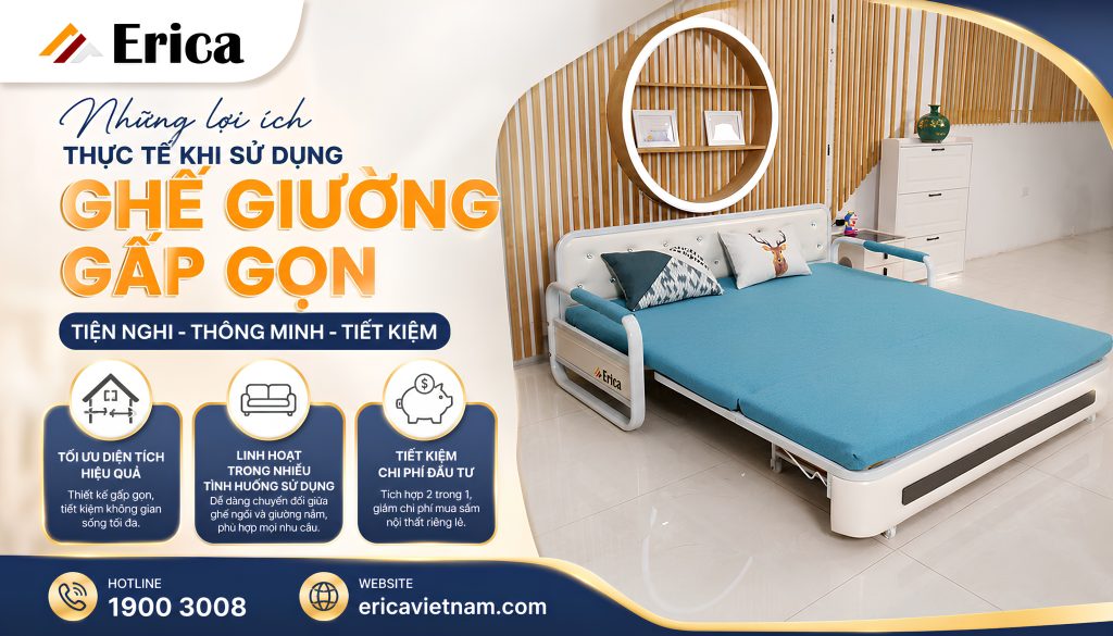 Những lợi ích thực tế khi sử dụng ghế giường sofa