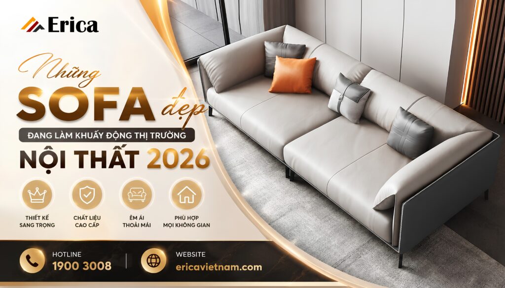Những mẫu sofa đẹp đnag làm khuấy động thị trường
