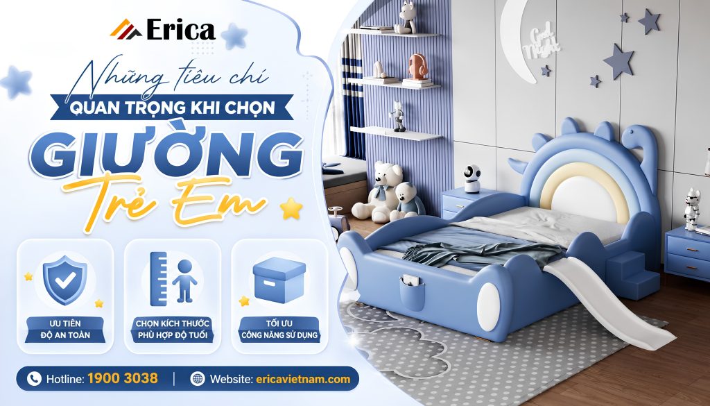 Những tiêu chí quan trọng khi chọn giường trẻ em
