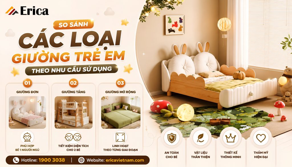 So sánh các loại giường theo nhu cầu sử dụng
