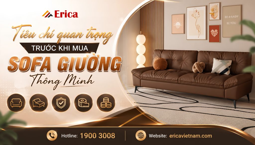 Tiêu chí quan trọng trước khi mua sofa giường thông minh
