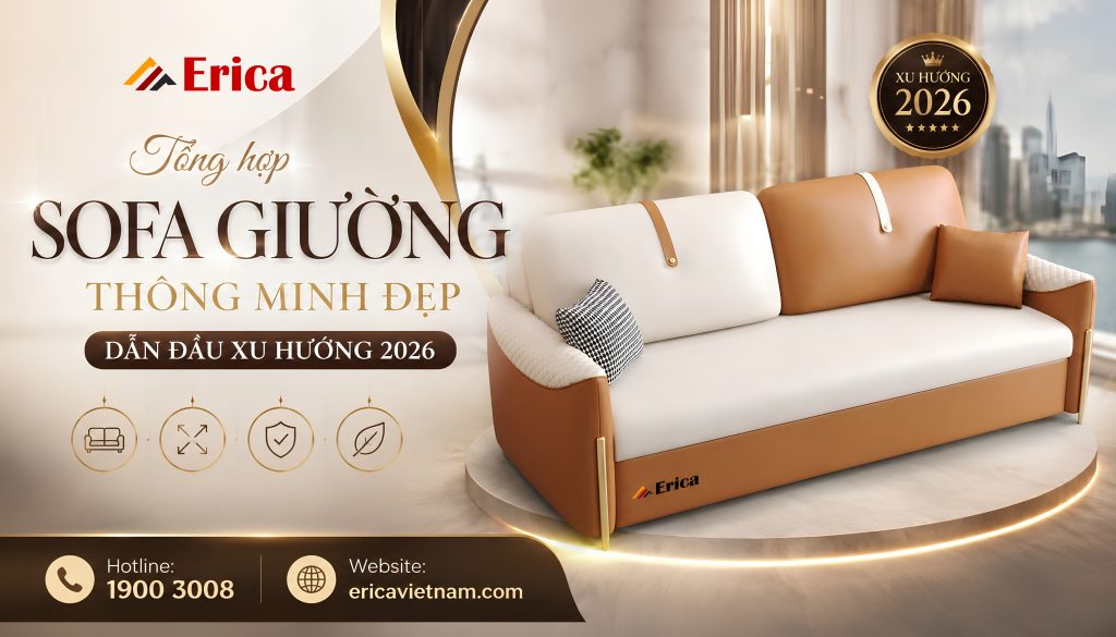 Tổng hợp sofa giường thông minh đẹp dẫn đầu xu hướng 2026