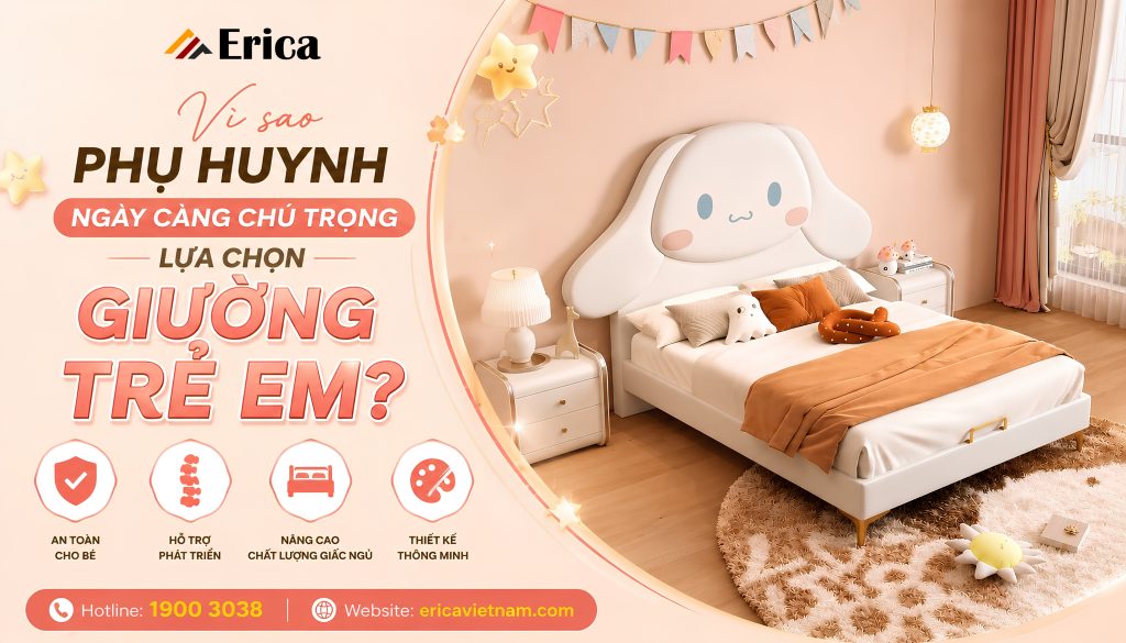 Vì sao phụ huynh ngày càng quan tâm đến giường trẻ em?