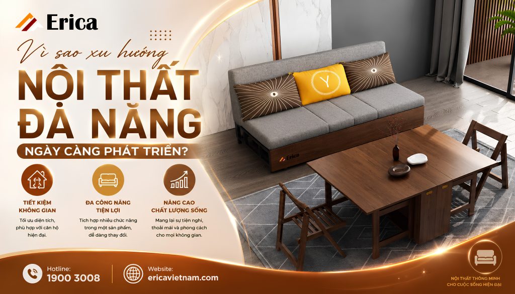 Vì sao xxu hướng nội thất đa năng ngày càng phát triển?